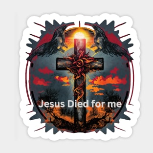 Jesus Died for Me John 3:16 V12 Sticker